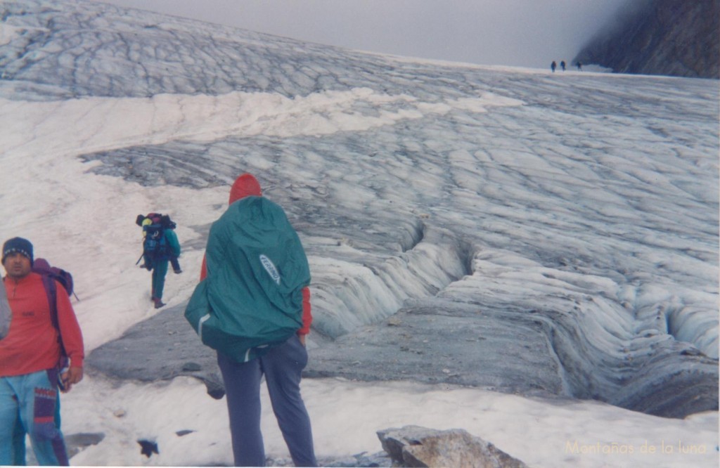 Nos quedamos al pié del Glaciar d'Ossoue